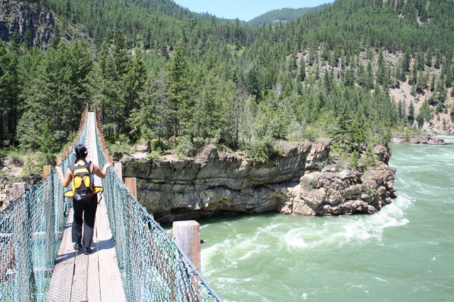 Kootenai Falls Bridge